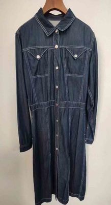 Отличная цветная устойчивость минимальное сокращение Джинсовое платье для длительного ношения